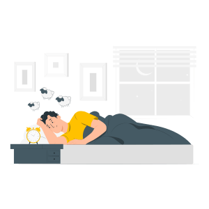 Illustration des troubles du sommeil et de l'insomnie